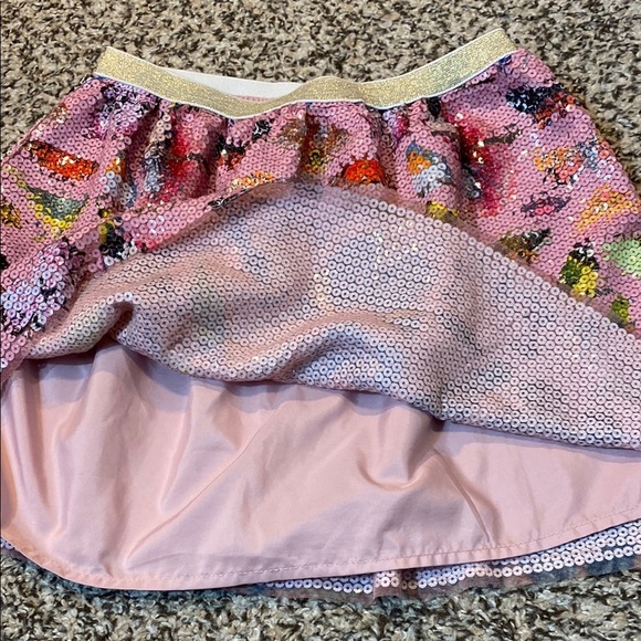 Kelzuki X H&M Pink and Blue Sequin Bubble Mini Skirt - Picture 3 of 5